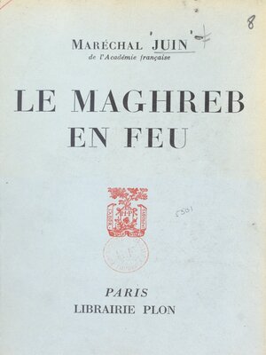 cover image of Le Maghreb en feu